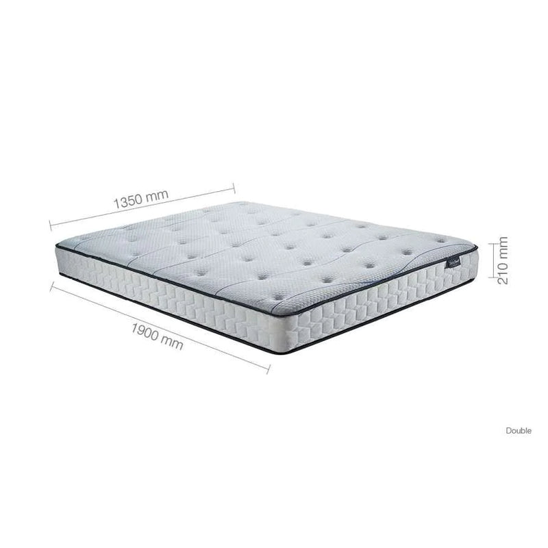 Double Package | Berlin Double Bed Grey & SleepSoul Air Mattress