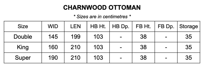 Charnwood Ottoman Bed Oak - Super King