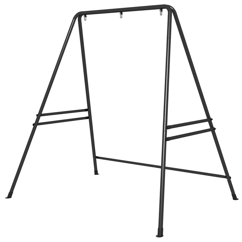Hammock Chair Stand, Hanging Heavy Duty Metal Frame Hammock Stand for Hanging Hammock Air Porch Swing Chair, Egg Chair, Black