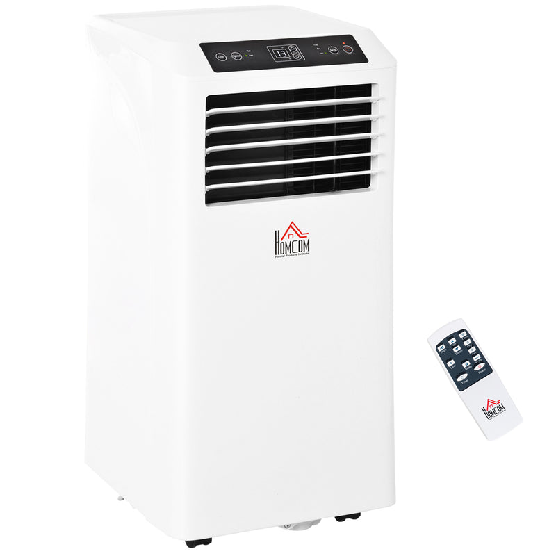 Mobile Air Conditioner with Remote Control, Timer, Cooling Dehumidifying Ventilating, LED Display White - 1114W