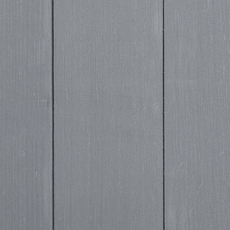 Wooden Garden Storage Shed Lockable Tool Cabinet Organizer w/ Storage Table, Double Door, 139 x 75 x 160 cm, Grey
