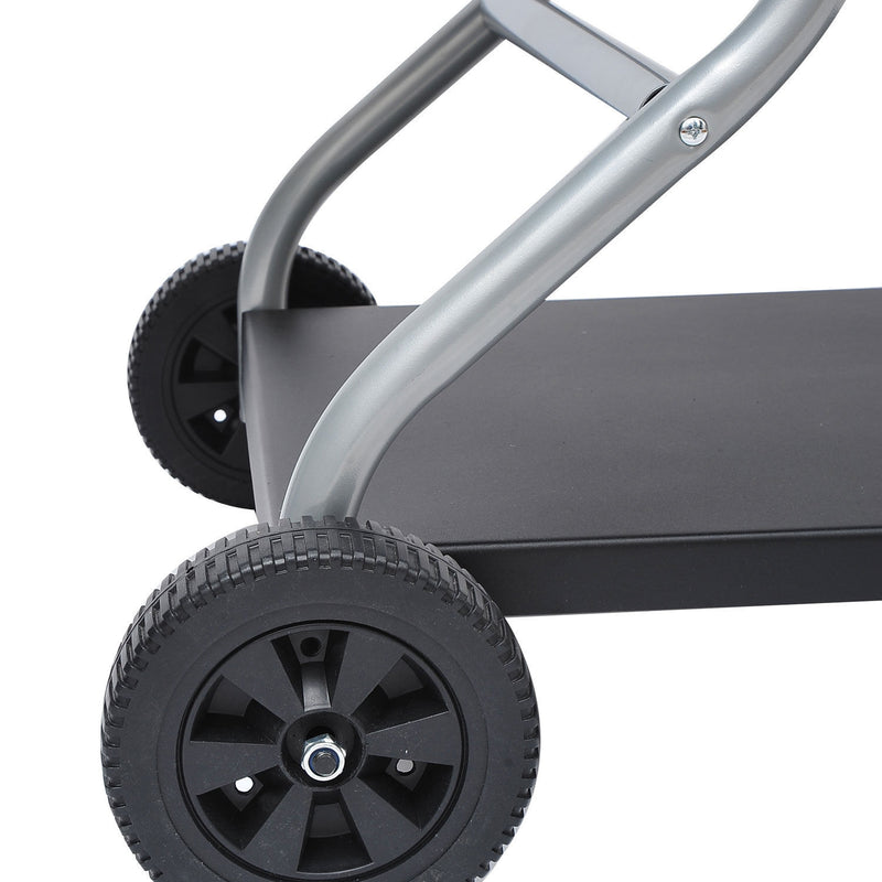 Charcoal Grill Trolley Barbecue Grill W/ Wheels