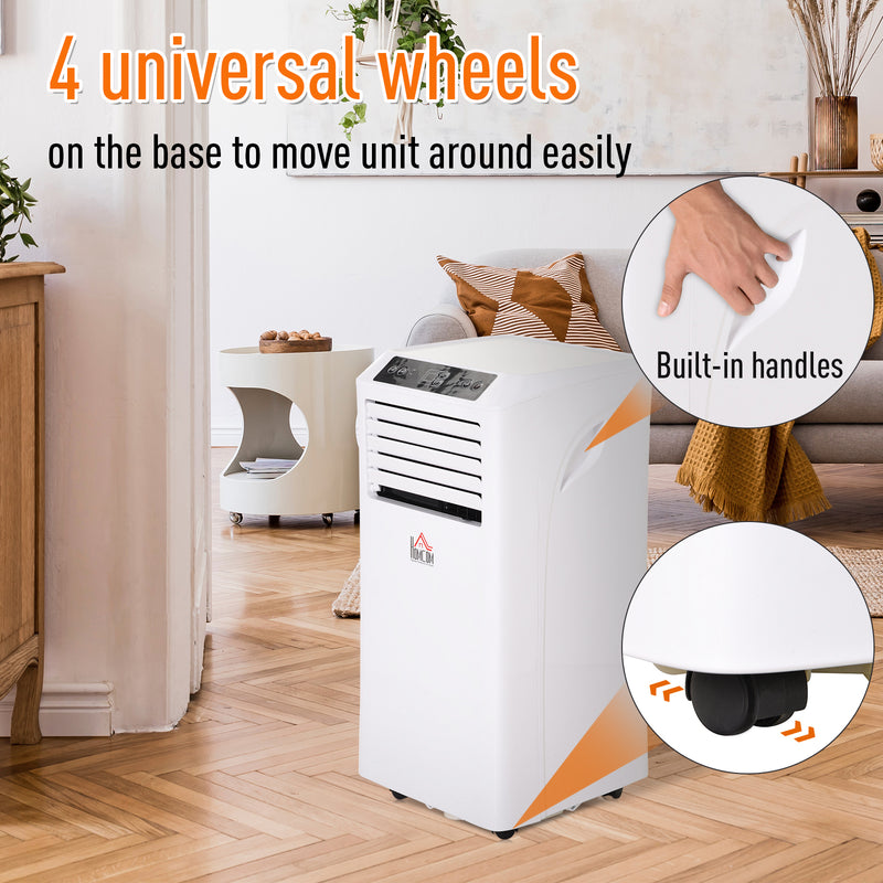 Mobile Air Conditioner with Remote Control, Timer, Cooling Dehumidifying Ventilating, LED Display White - 1003W
