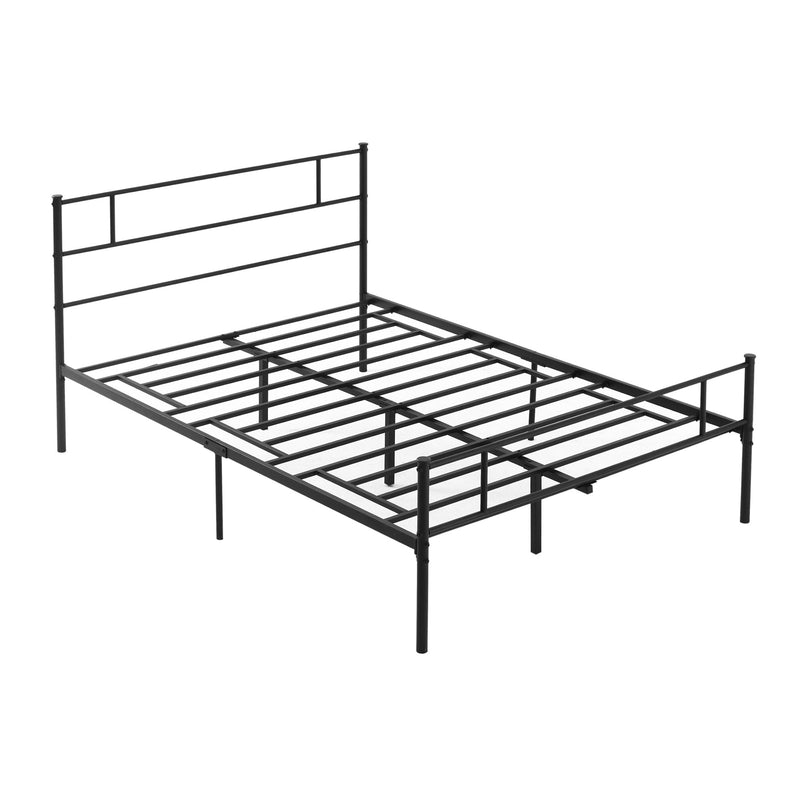 Bedzy Basics Double Metal Bed Frame Black