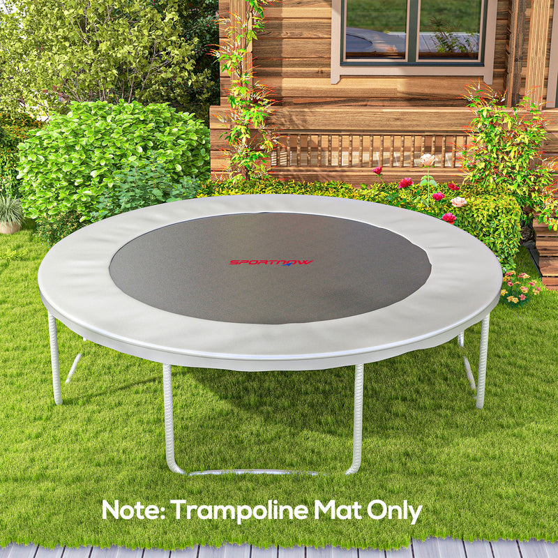 Replacement Trampoline Mat with Spring Pull Tool and 72 V-Hooks, Fits 12ft Trampoline Using 14cm Springs