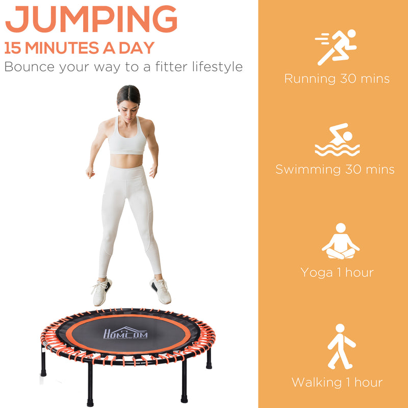 Mini Round Trampoline Aerobic Exercise Bungee Rebounder Jumper