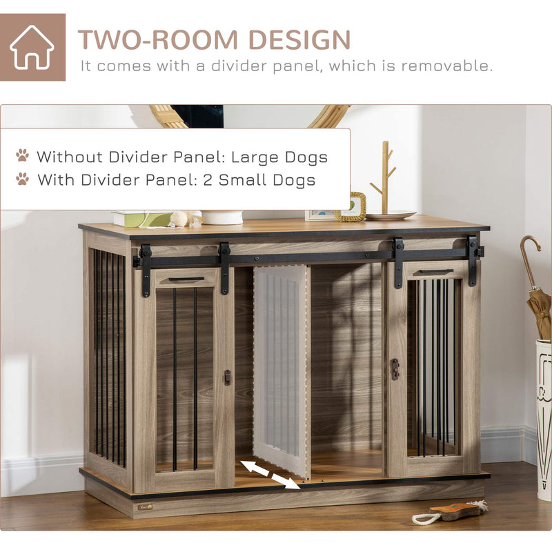 Dog Crate Furniture for Large Dogs, Double Dog Cage for Small Dogs