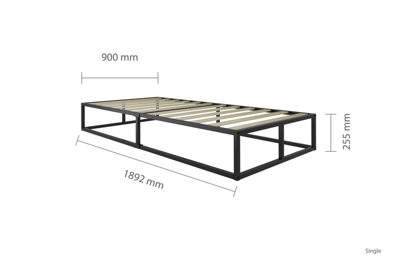 Soho Metal Platform Single Bed