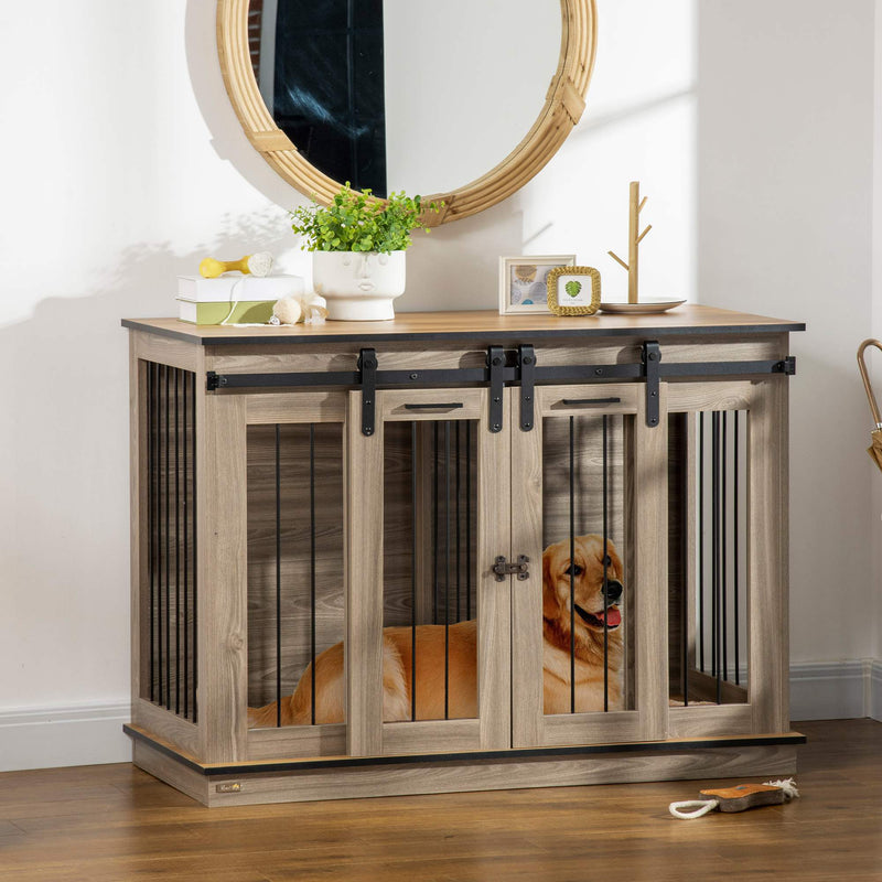 Dog Crate Furniture for Large Dogs, Double Dog Cage for Small Dogs