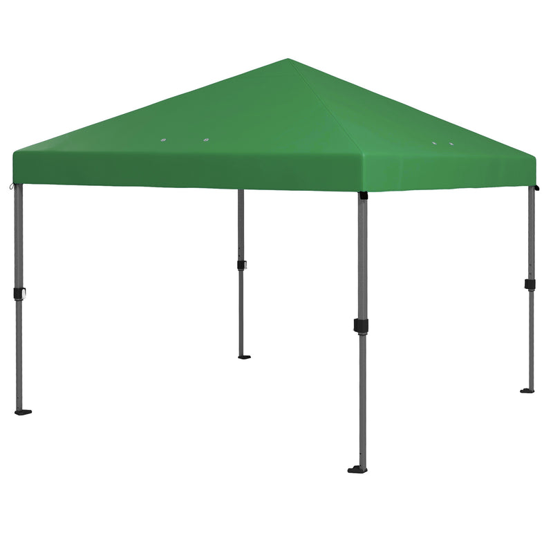3 x 3(m) Pop Up Gazebo, 1 Person Easy up Marquee Party Tent with 1-Button Push, Adjustable Straight Legs, Stakes, Ropes,