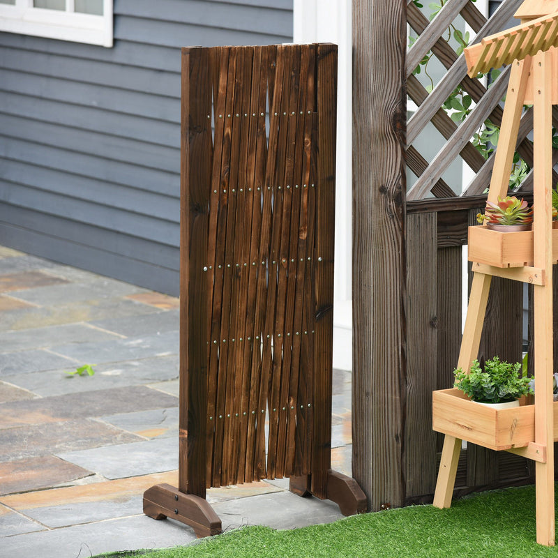 Freestanding Garden Fencing, Expanding Fence Trellis, Movable Scissor Grid, Foldable Garden Screen Panel, 225L x