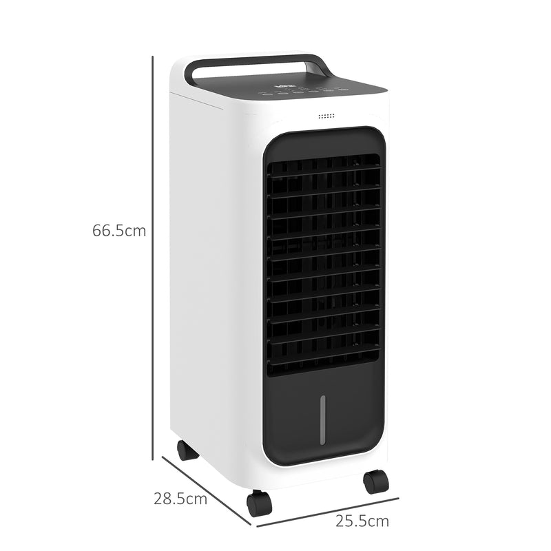 Room Air Cooler with Ice Packs, Ice Cooling Fan Water Conditioner Humidifier Unit with Remote, Timer, Oscillating