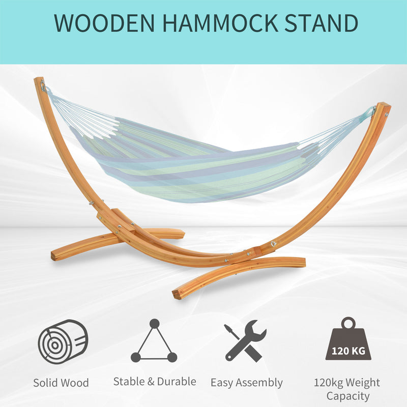 3(m) Wooden Hammock Stand Universal Garden Picnic Camp Accessories