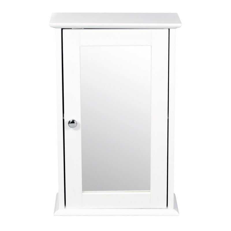 Alaska Wall Cabinet With Mirror White - Bedzy Limited Cheap affordable beds united kingdom england bedroom furniture