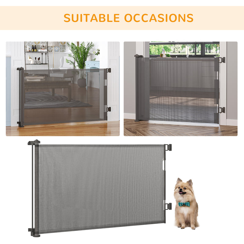 Foldable Pet Gate, for Stairs, Doorways, Corridors - Grey