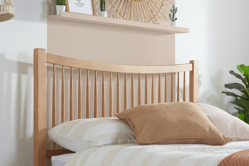 Berwick King Bed Oak - Bedzy Limited Cheap affordable beds united kingdom england bedroom furniture