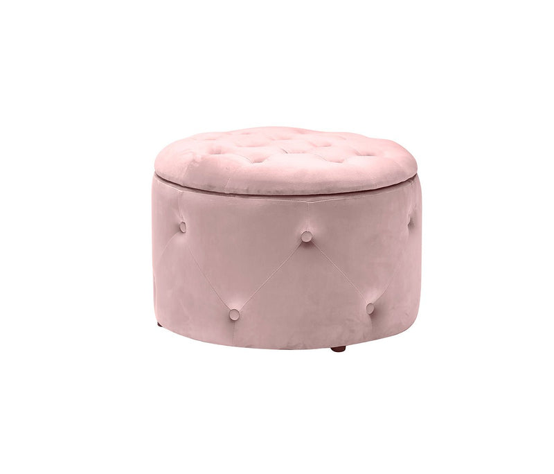 Cleo Storage Pouff Pink - Bedzy Limited Cheap affordable beds united kingdom england bedroom furniture