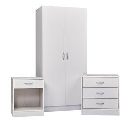 Delta Set White - Bedzy Limited Cheap affordable beds united kingdom england bedroom furniture