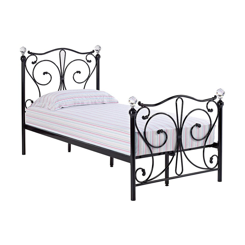 Florence 3.0 Single Bed Black - Bedzy Limited Cheap affordable beds united kingdom england bedroom furniture