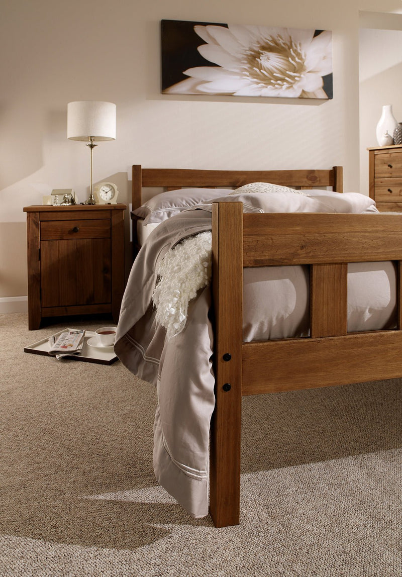 Havana 3.0 Single Bed Pine - Bedzy Limited Cheap affordable beds united kingdom england bedroom furniture