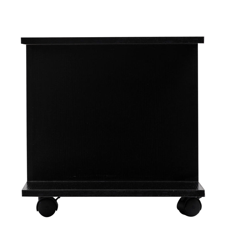 TV Stand W/ Shelves -Black