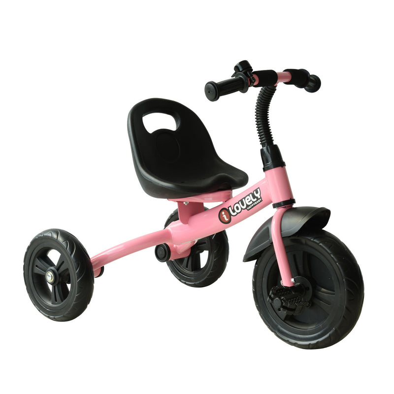 Ride On Tricycle 3 Wheels Pedal Trike for ages over 18 months Toddlers, Pink