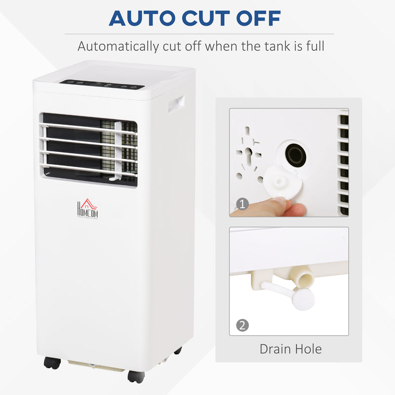 Mobile Air Conditioner White W/ Remote Control Cooling Dehumidifying Ventilating - 557W