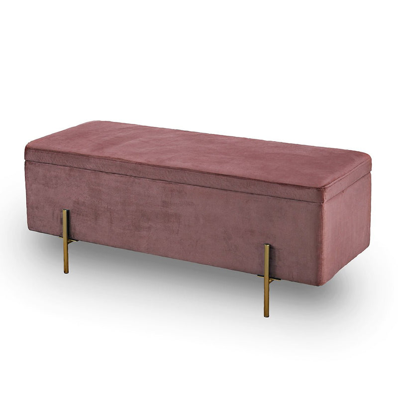Lola Storage Ottoman Pink - Bedzy Limited Cheap affordable beds united kingdom england bedroom furniture