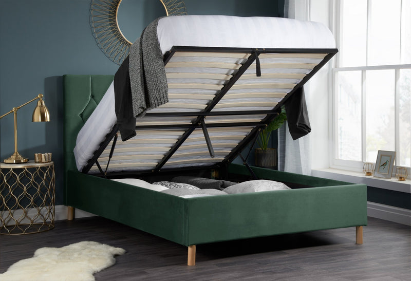 Loxley Double Ottoman Bed - Bedzy Limited Cheap affordable beds united kingdom england bedroom furniture