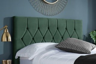 Loxley King Bed Green - Bedzy Limited Cheap affordable beds united kingdom england bedroom furniture