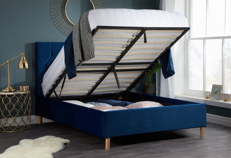 Loxley Small Double Ottoman Bed - Bedzy Limited Cheap affordable beds united kingdom england bedroom furniture