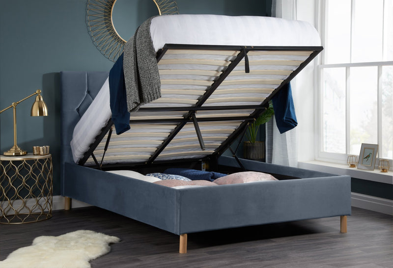 Loxley Small Double Ottoman Bed - Bedzy Limited Cheap affordable beds united kingdom england bedroom furniture