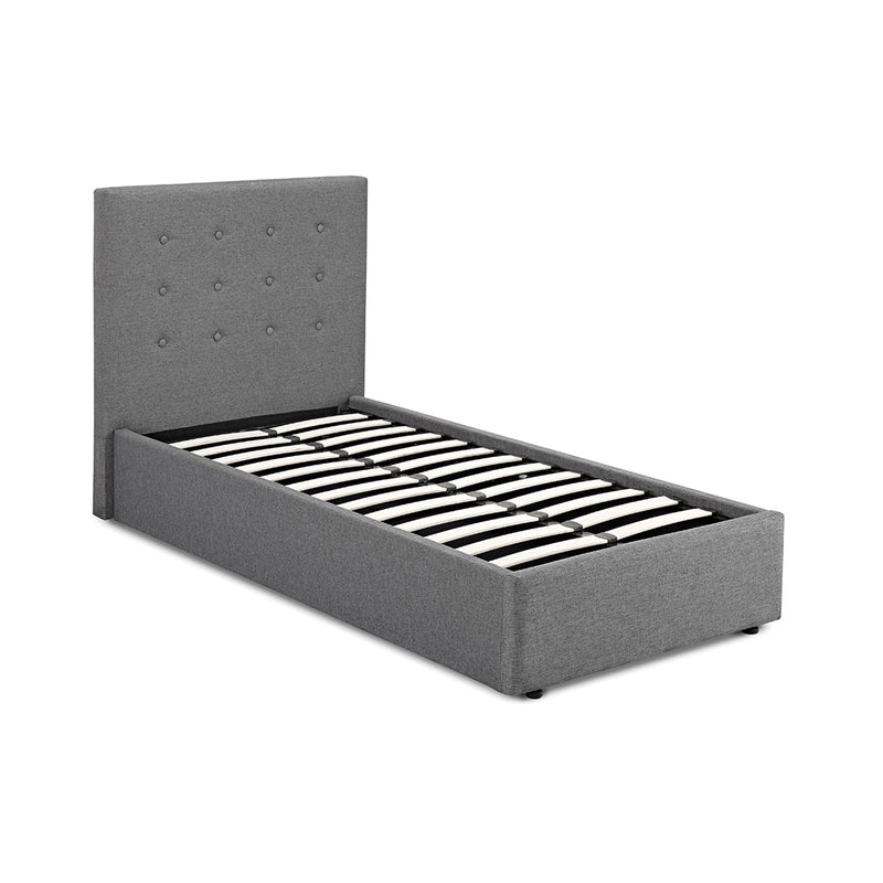 Lucca 3.0 Single Bed Grey - Bedzy Limited Cheap affordable beds united kingdom england bedroom furniture