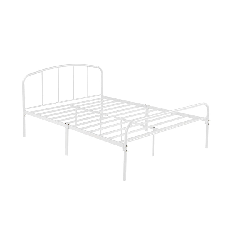 Milton 4.6 Double Bed White - Bedzy Limited Cheap affordable beds united kingdom england bedroom furniture