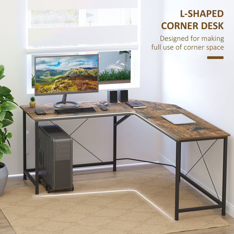 Corner Gaming Desk L-Shape Computer PC Workstation Home Office Study Three Worktop Writing Table 150 x 150 x 75 cm