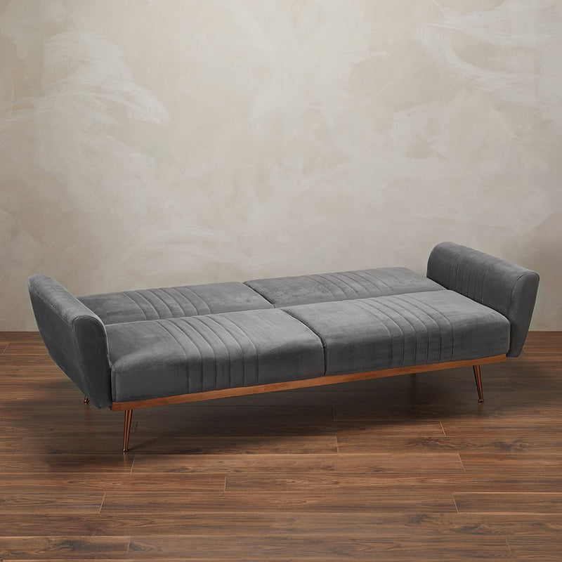 Nico Grey Sofa Bed - Bedzy Limited Cheap affordable beds united kingdom england bedroom furniture