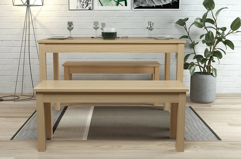 Ohio Dining Set Oak - Bedzy Limited Cheap affordable beds united kingdom england bedroom furniture