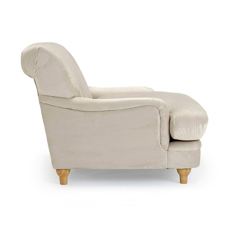 Plumpton Chair Beige - Bedzy Limited Cheap affordable beds united kingdom england bedroom furniture