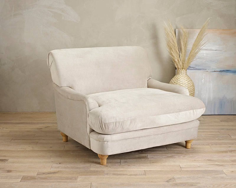 Plumpton Chair Beige - Bedzy Limited Cheap affordable beds united kingdom england bedroom furniture
