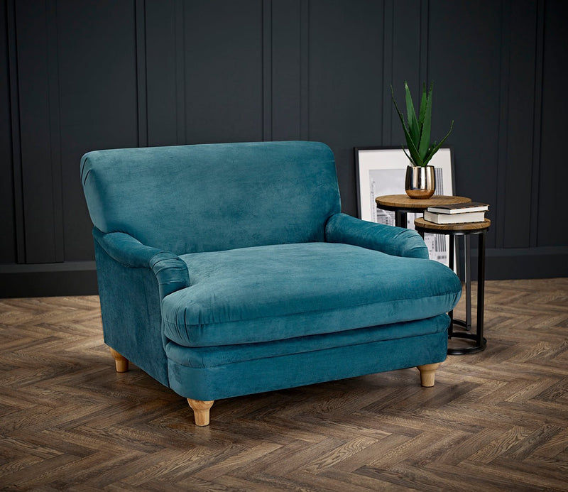Plumpton Chair Peacock Blue - Bedzy Limited Cheap affordable beds united kingdom england bedroom furniture