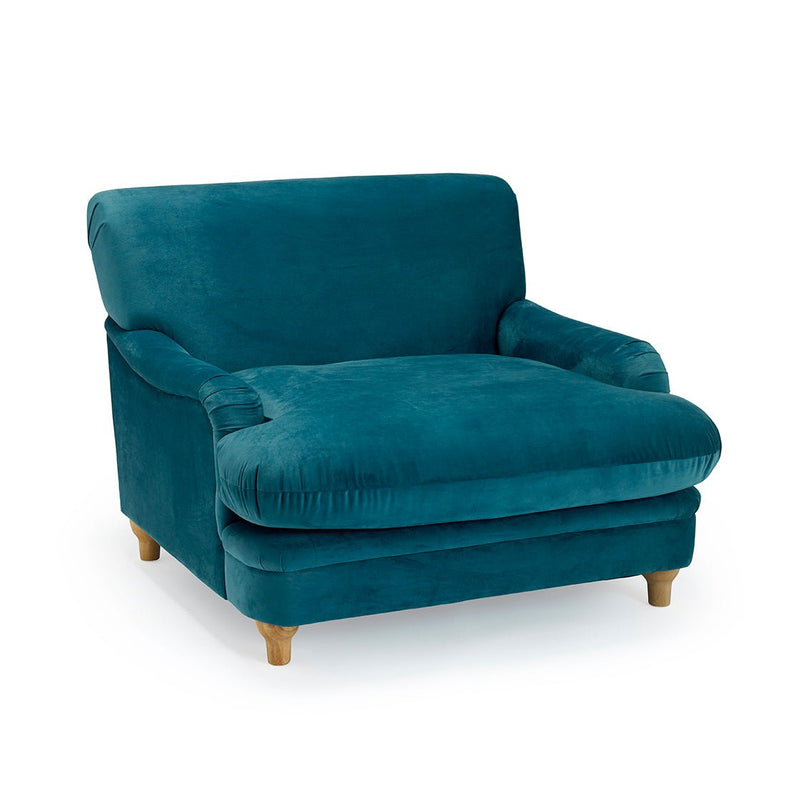 Plumpton Chair Peacock Blue - Bedzy Limited Cheap affordable beds united kingdom england bedroom furniture