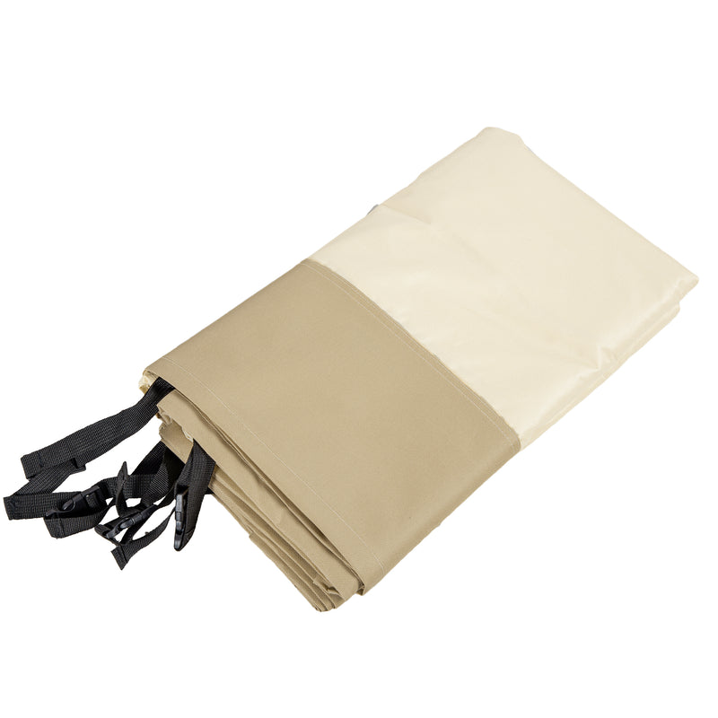 71W x 188Lcm PU Coated Protective Grill Cover - Beige