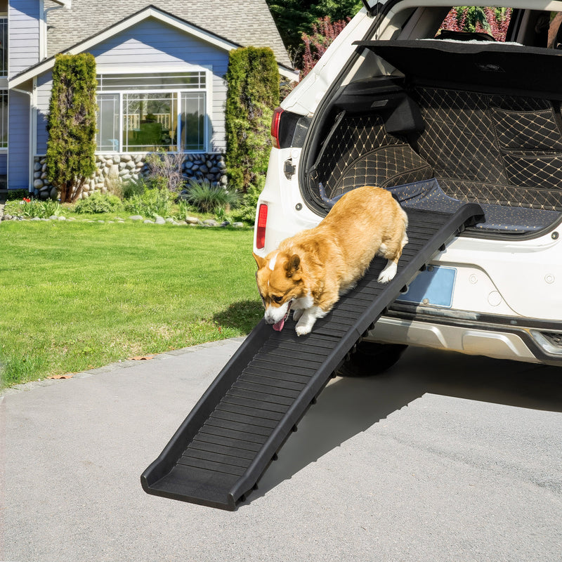 Folding Pet Ramp, Dog Ramps for Cars Trucks SUVs, Portable Non-slip, 155 x 39 x 14 cm