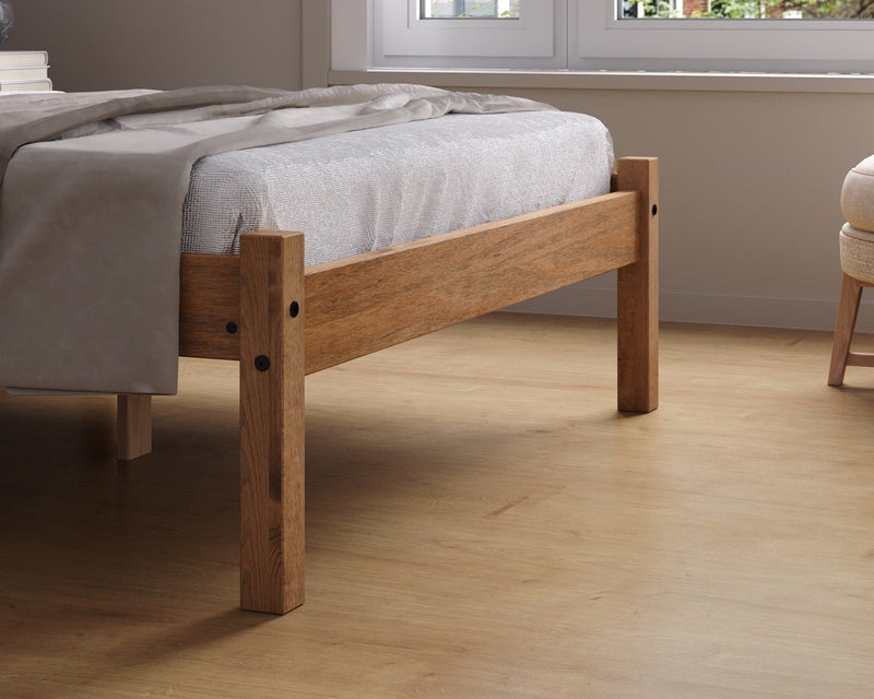 Rio Double Bed Brown - Bedzy Limited Cheap affordable beds united kingdom england bedroom furniture
