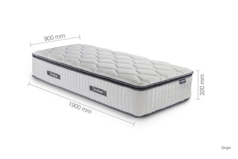 SleepSoul Bliss Single Mattress - Bedzy Limited Cheap affordable beds united kingdom england bedroom furniture