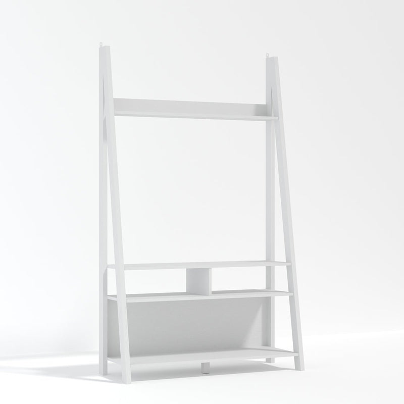 Tiva Ladder TV Unit White - Bedzy Limited Cheap affordable beds united kingdom england bedroom furniture