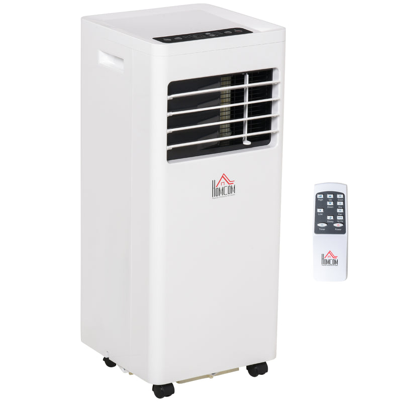 Mobile Air Conditioner White W/ Remote Control Cooling Dehumidifying Ventilating - 557W