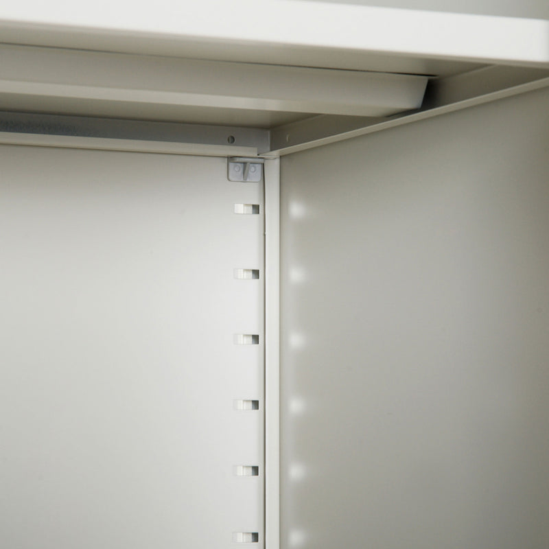 Cool Rolled Steel Tall Office Lockable Filing Cabinet 2 Doors 4 Internal Adjustable Shelves Bookcase Cabinet Storage Unit