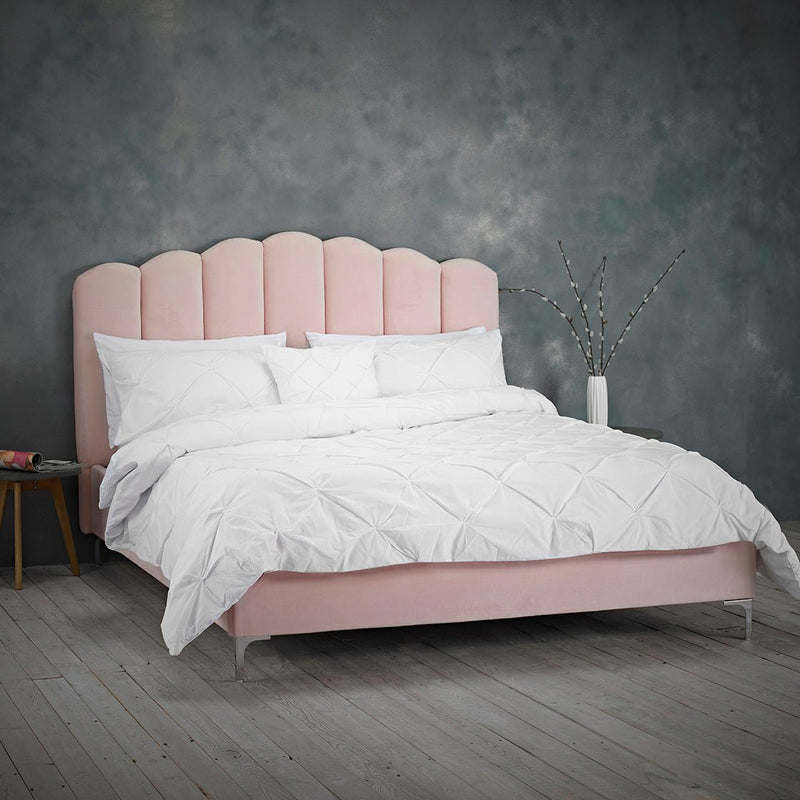 Willow King Bed Pink - Bedzy Limited Cheap affordable beds united kingdom england bedroom furniture