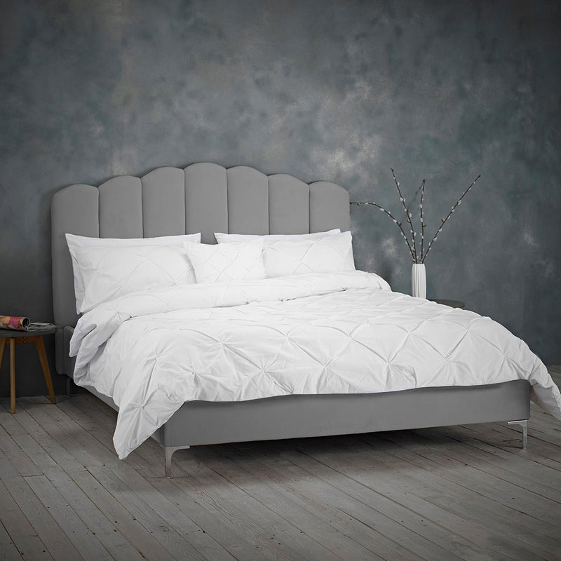 Willow King Bed Silver - Bedzy Limited Cheap affordable beds united kingdom england bedroom furniture